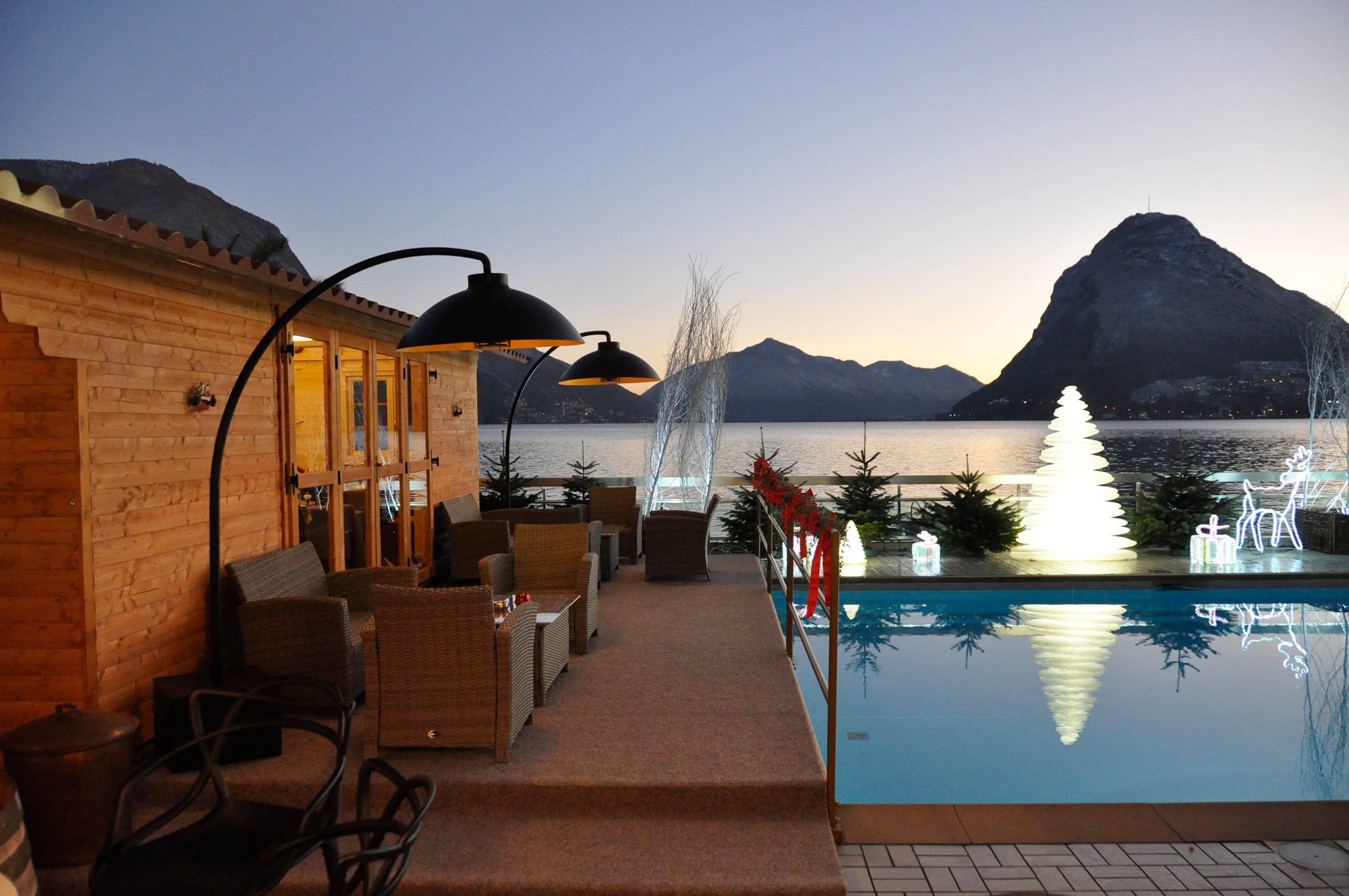 Hotel Lugano Lido Seegarten Chalet 01